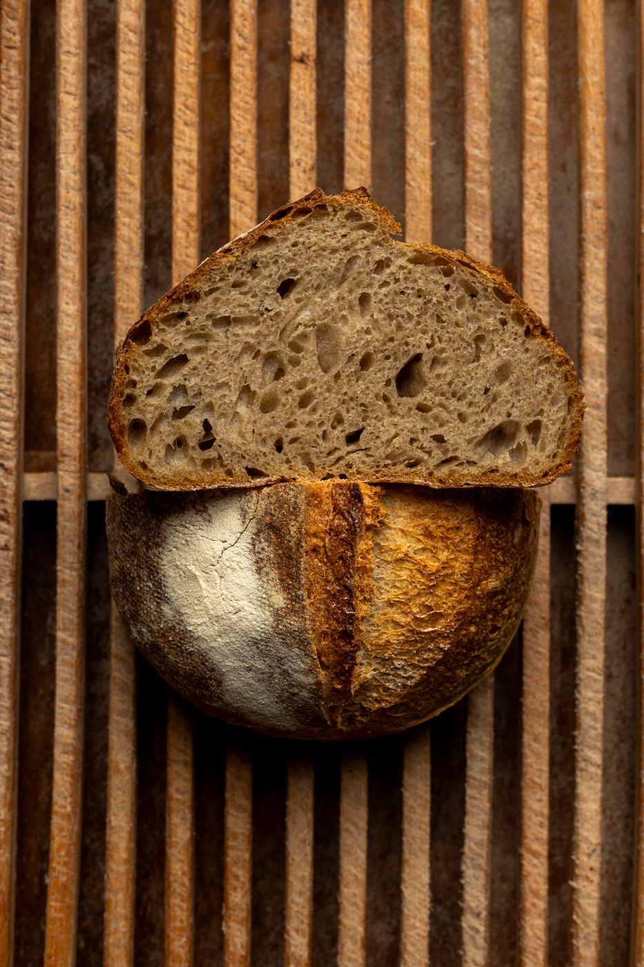 Still life di pane artigianale Fermento realizzato in studio